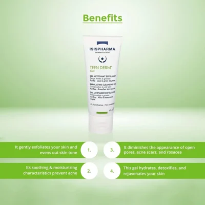 Isispharma Teen Derm Exfoliating Cleansing Gel 40ml